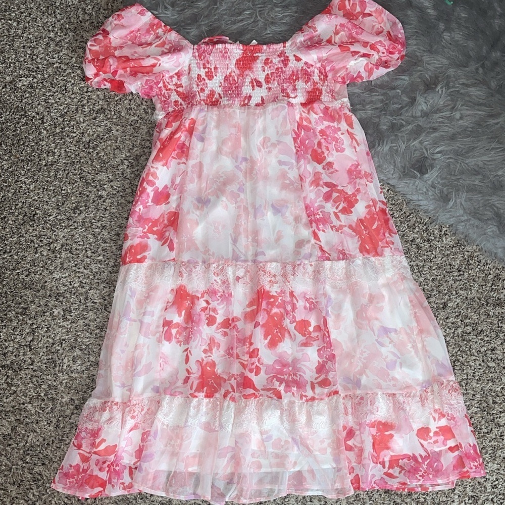 Truth NYC Pink and White Floral Dress - Picture 8 of 10